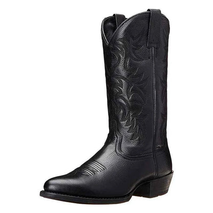 Women's Elegant Leather Western Boots