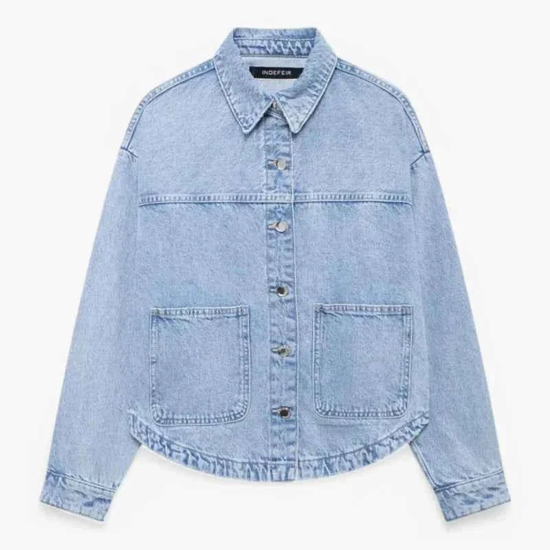 Stylish Blue Jeans Jacket Trendy Look