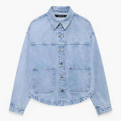Stylish Blue Jeans Jacket Trendy Look
