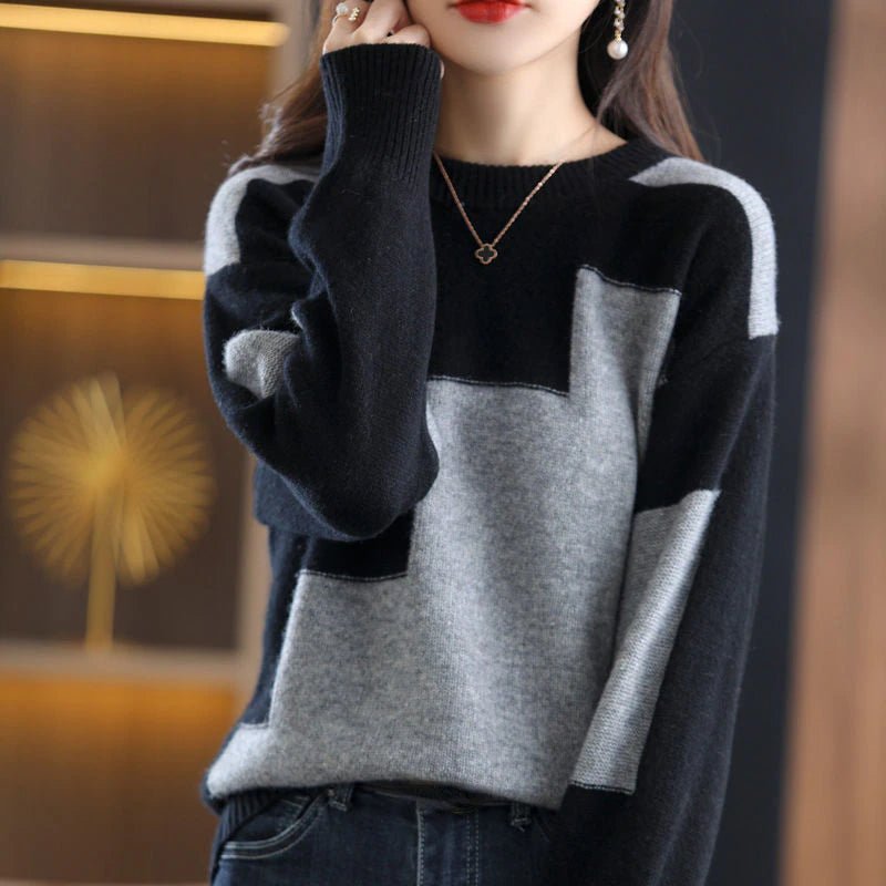 Comfortable Knitted Sweater Casual Look