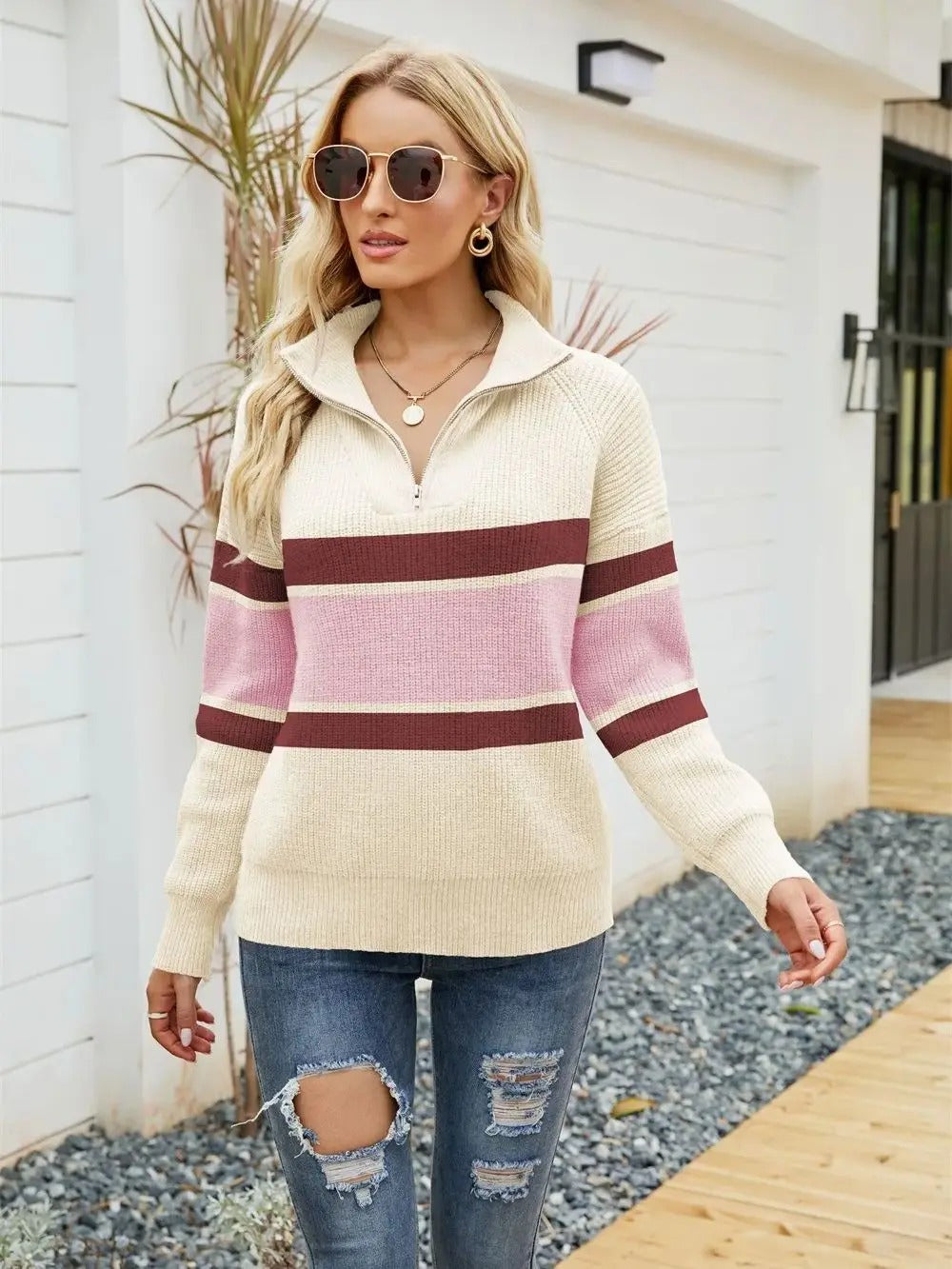 Women's Scarf Dress Knit Sweater