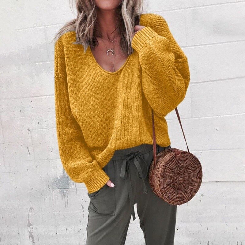 Wide Women's Sweaters Generously Knit