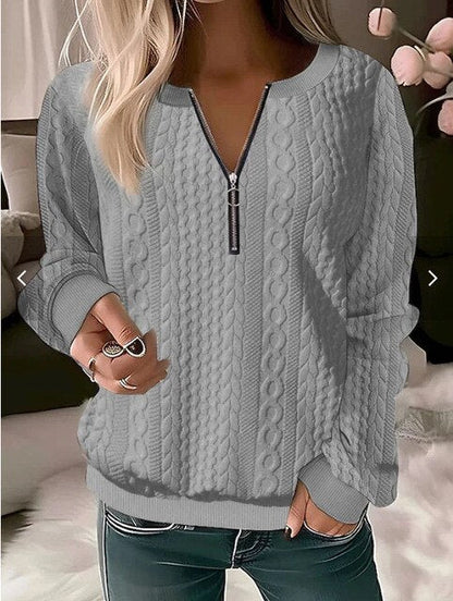 Cozy Knitted Round Neck Sweaters for Women