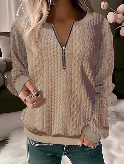 Cozy Knitted Round Neck Sweaters for Women