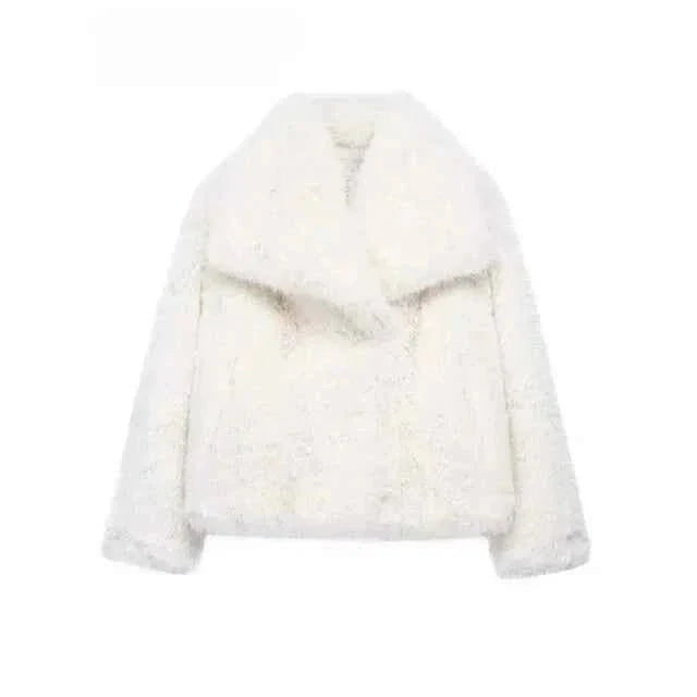 Faux Fur Winter Coat Elegance