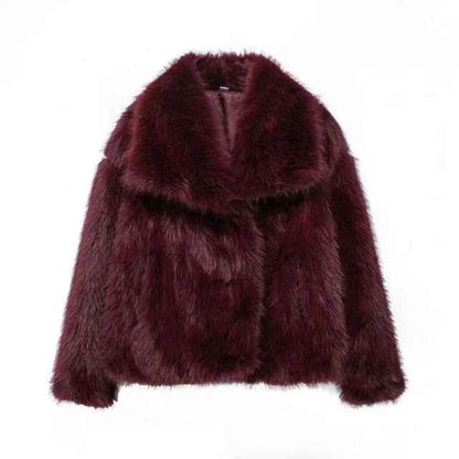 Faux Fur Winter Coat Elegance