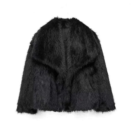 Faux Fur Winter Coat Elegance