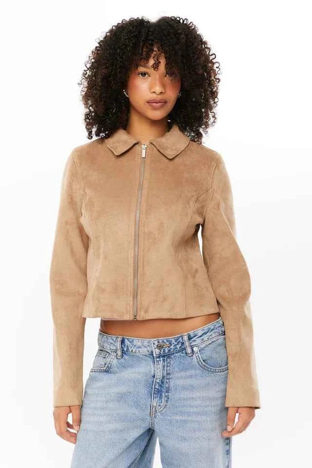Short Modern Women's Leather Jacket