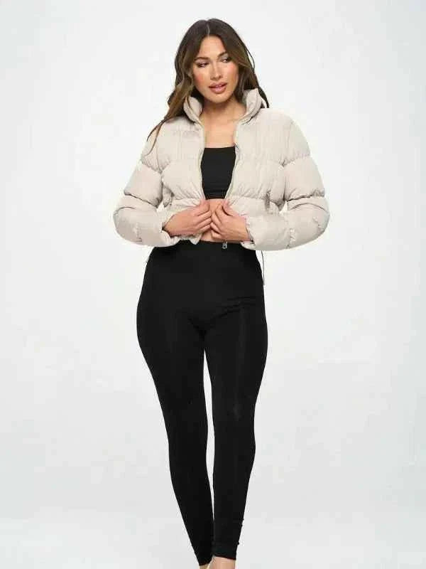 Short Black Women's Winter Jacket