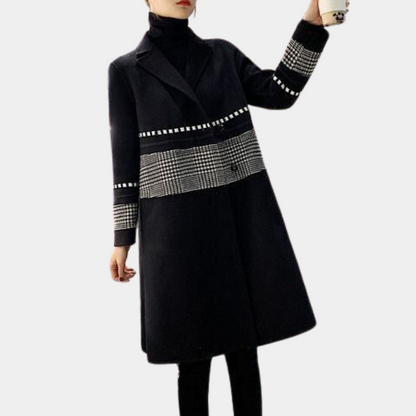 Elegant Women's Winter Coat Mid-Length Warm
