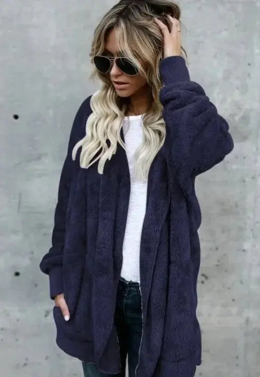 Cozy Fleece Jacket Warm Teddy Style
