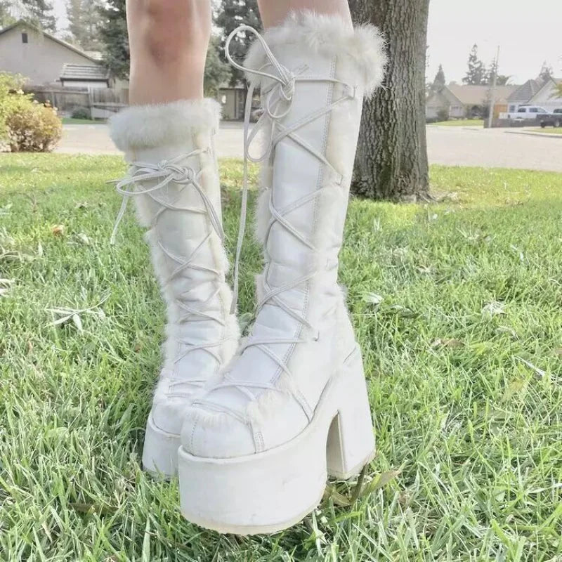 Women's Winter Snow Platform Boots