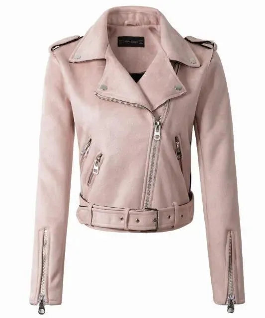 Women's Leather Biker Jacket