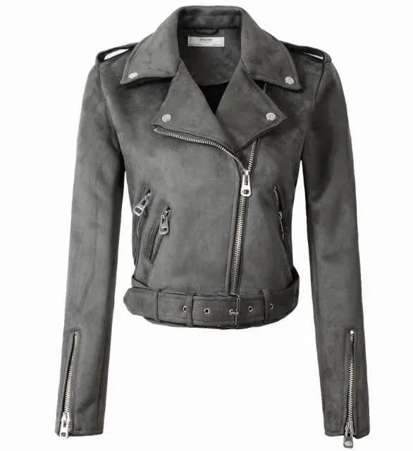 Women's Leather Biker Jacket