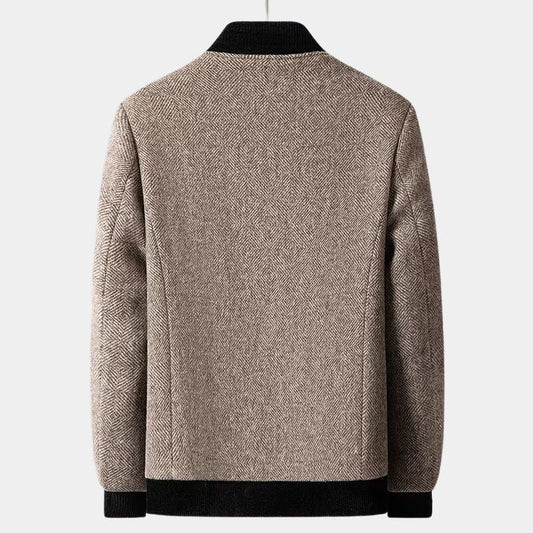 Elegante Herren Winterjacke Schwarz - IdealeKleiden