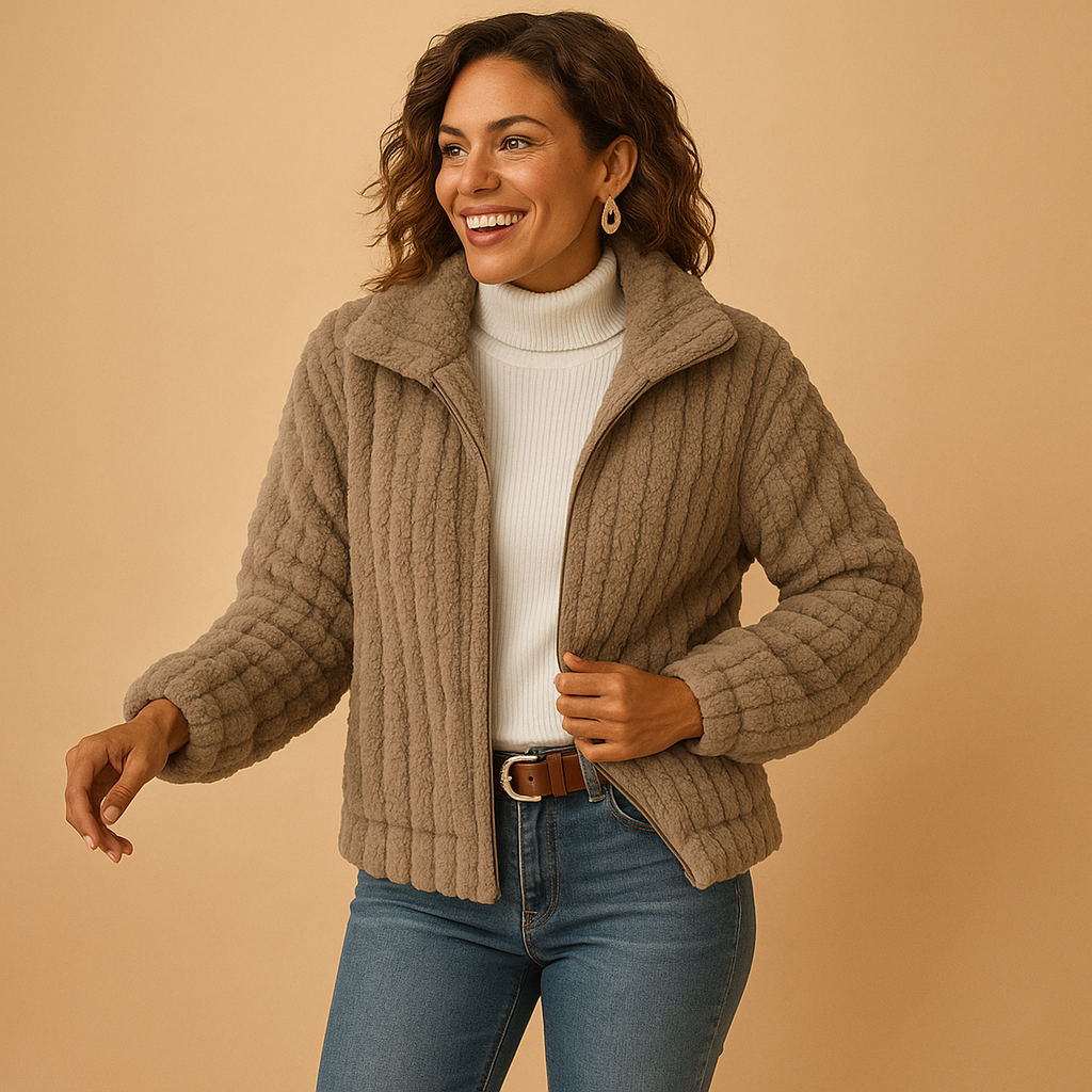 Cozy Women's Teddy Jacket Fashionable