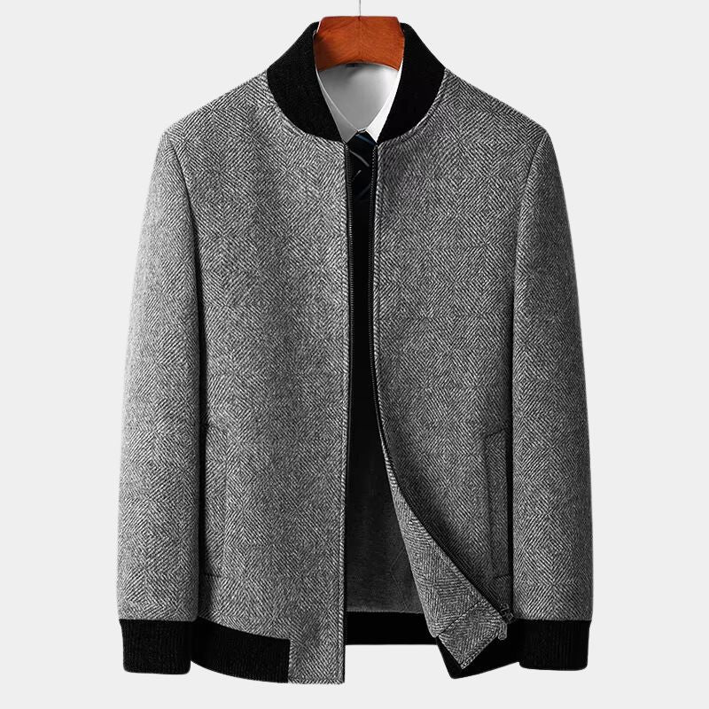 Elegant Men's Winter Jacket Black