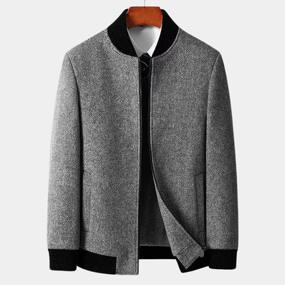 Elegant Men's Winter Jacket Black