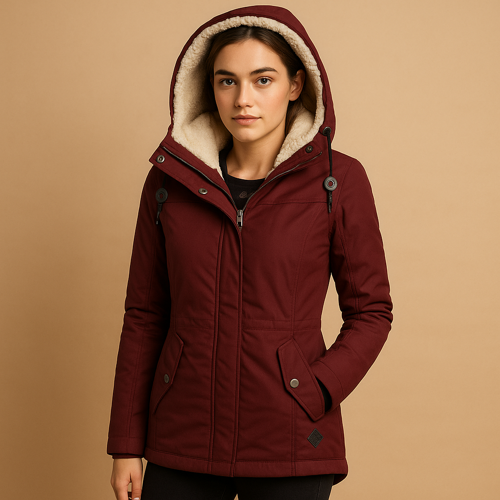 Stylish Women's Winter Jacket Hood Fashionable