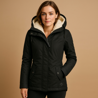 Stylish Women's Winter Jacket Hood Fashionable