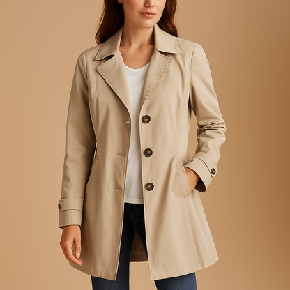 Stylish Women's Trench Coat Elegant Design