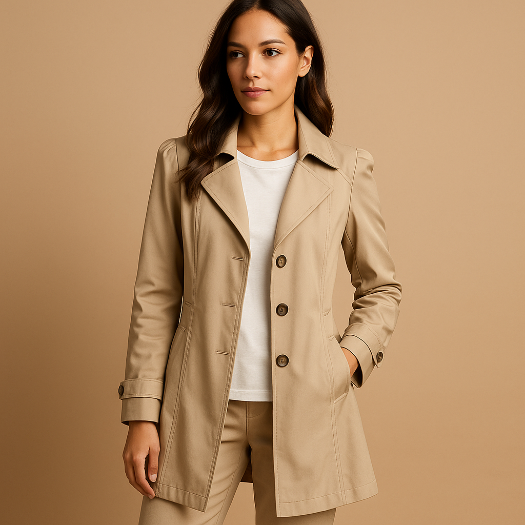 Stylish Women's Trench Coat Elegant Design