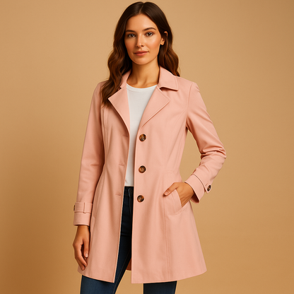 Stylish Women's Trench Coat Elegant Design