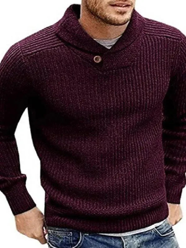 Stylisher Pullover V-Ausschnitt Herren - IdealeKleiden