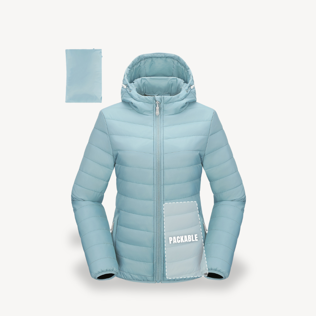 Women's Travel Puffer Jacket Hood Practical