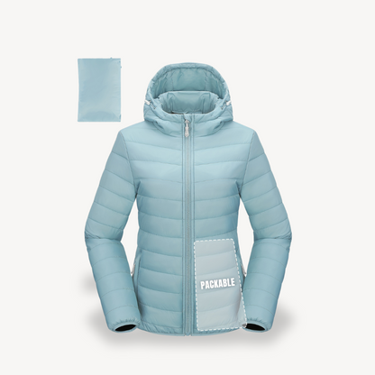 Women's Travel Puffer Jacket Hood Practical