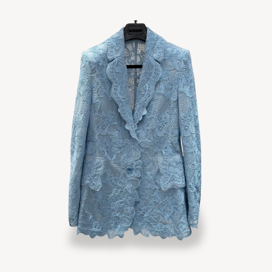 Stylish Women's Blazer Lace Design