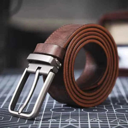 Leather Belt Black Men