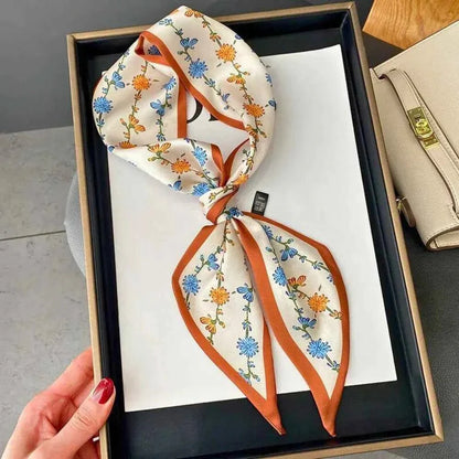 Summer Scarf Floral Pattern Elegant