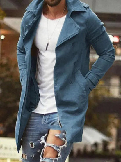 Men's Winter Coat Slim Fit Elegant Long