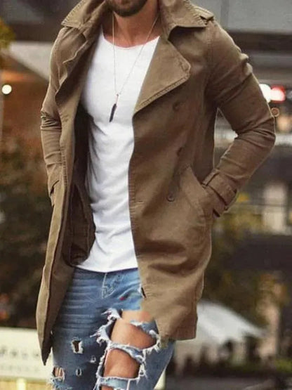 Men's Winter Coat Slim Fit Elegant Long