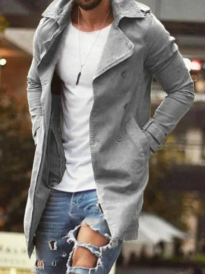 Men's Winter Coat Slim Fit Elegant Long