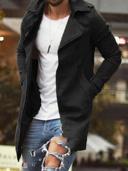 Men's Winter Coat Slim Fit Elegant Long