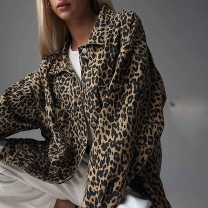 Women's Leopard Jacket Trendy Style
