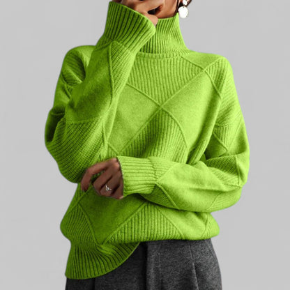 Women's Turtleneck Sweater Comfortable Loose