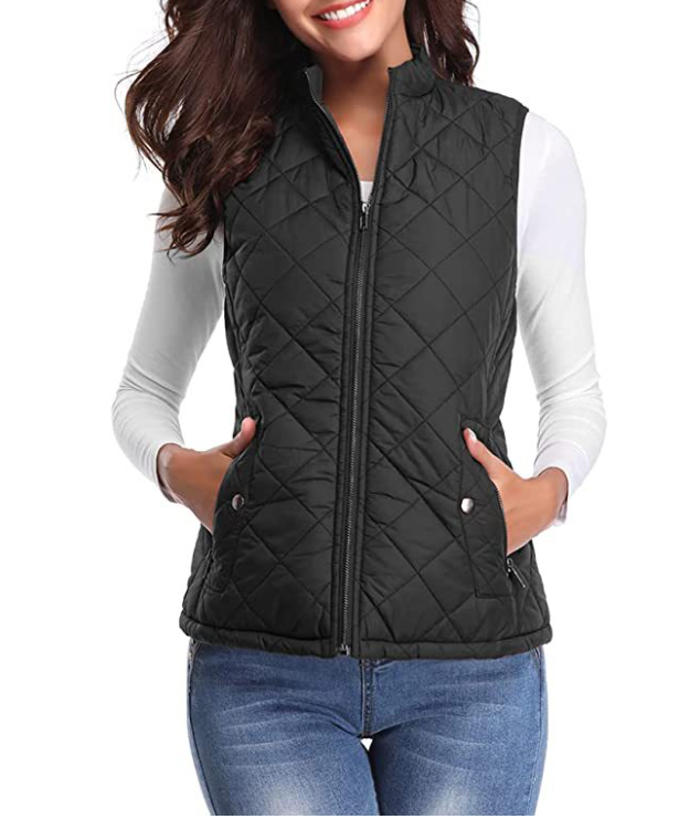 Women's Vest Elegant Lightly Padded