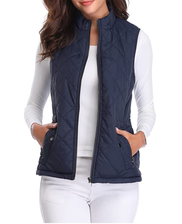 Women's Vest Elegant Lightly Padded