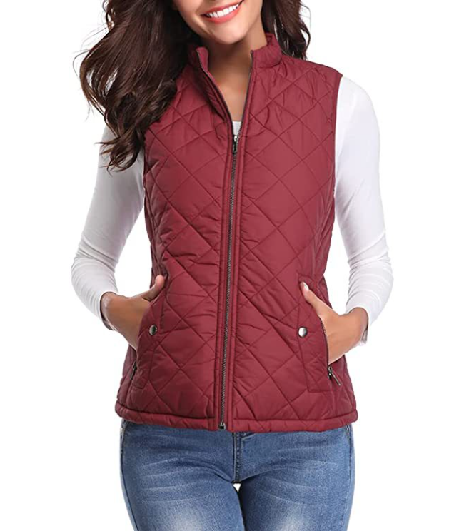Women's Vest Elegant Lightly Padded