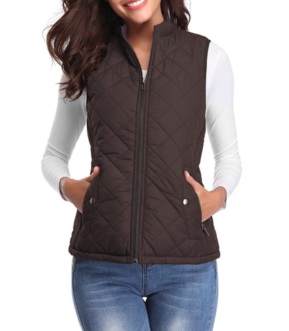 Women's Vest Elegant Lightly Padded