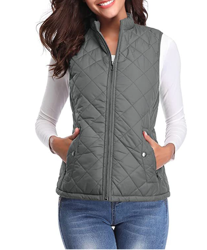 Women's Vest Elegant Lightly Padded