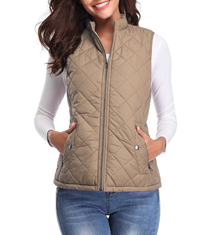 Women's Vest Elegant Lightly Padded