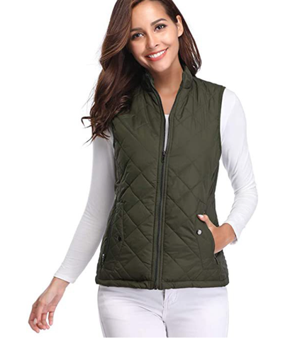Women's Vest Elegant Lightly Padded
