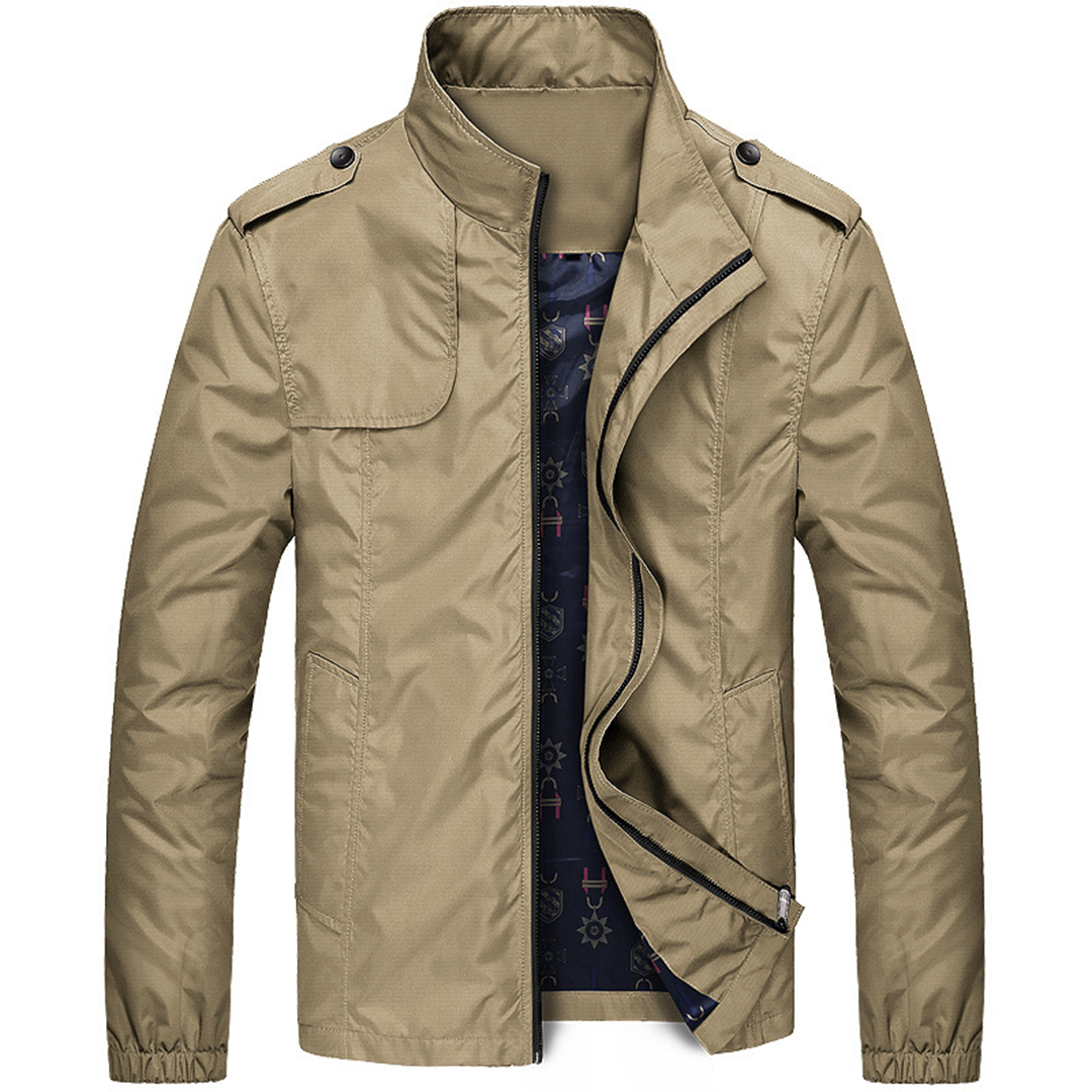 Leichte Herren Sommerjacke Atmungsaktiv Verstellbar - IdealeKleiden