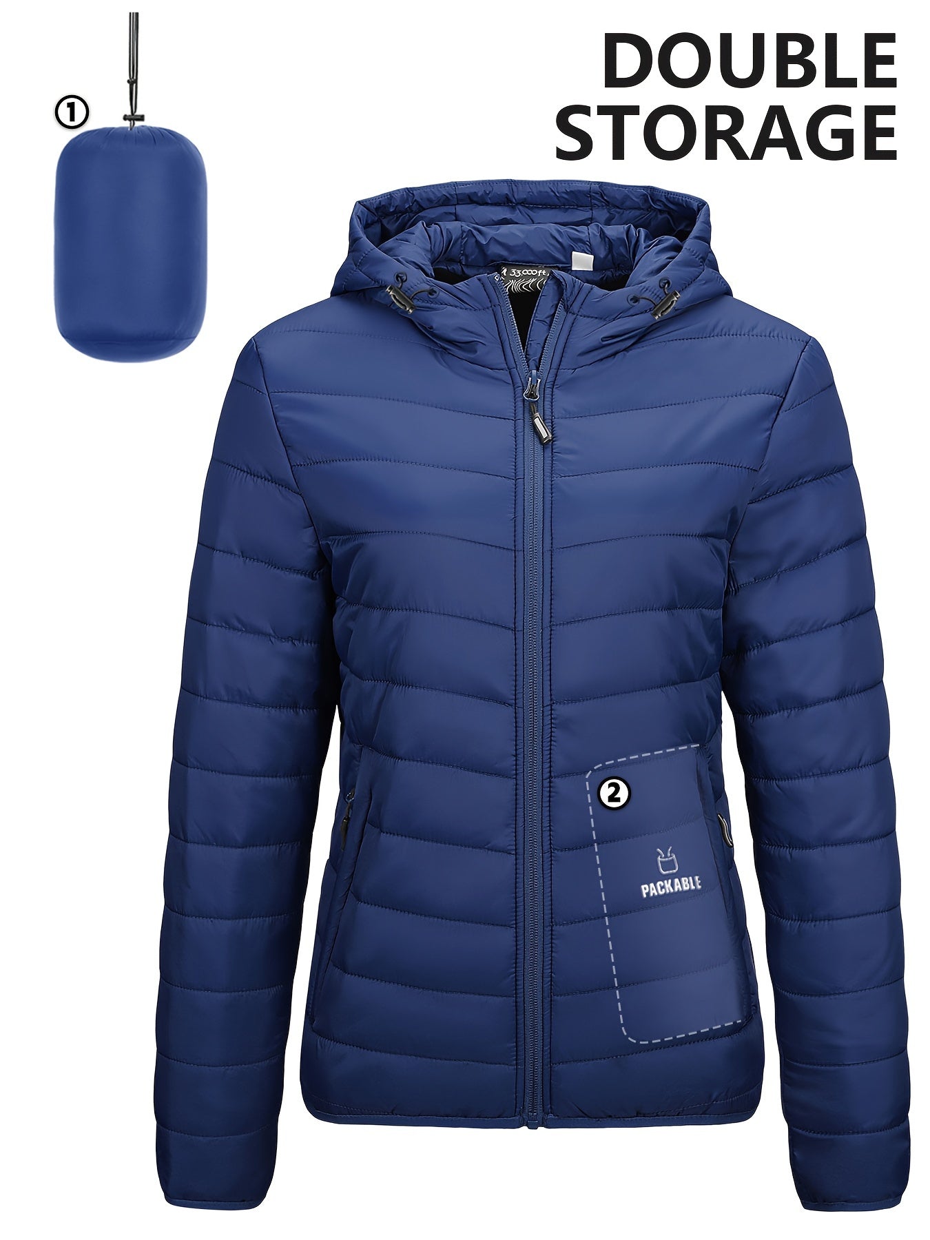 Practical Women's Lightweight Hooded Windbreaker