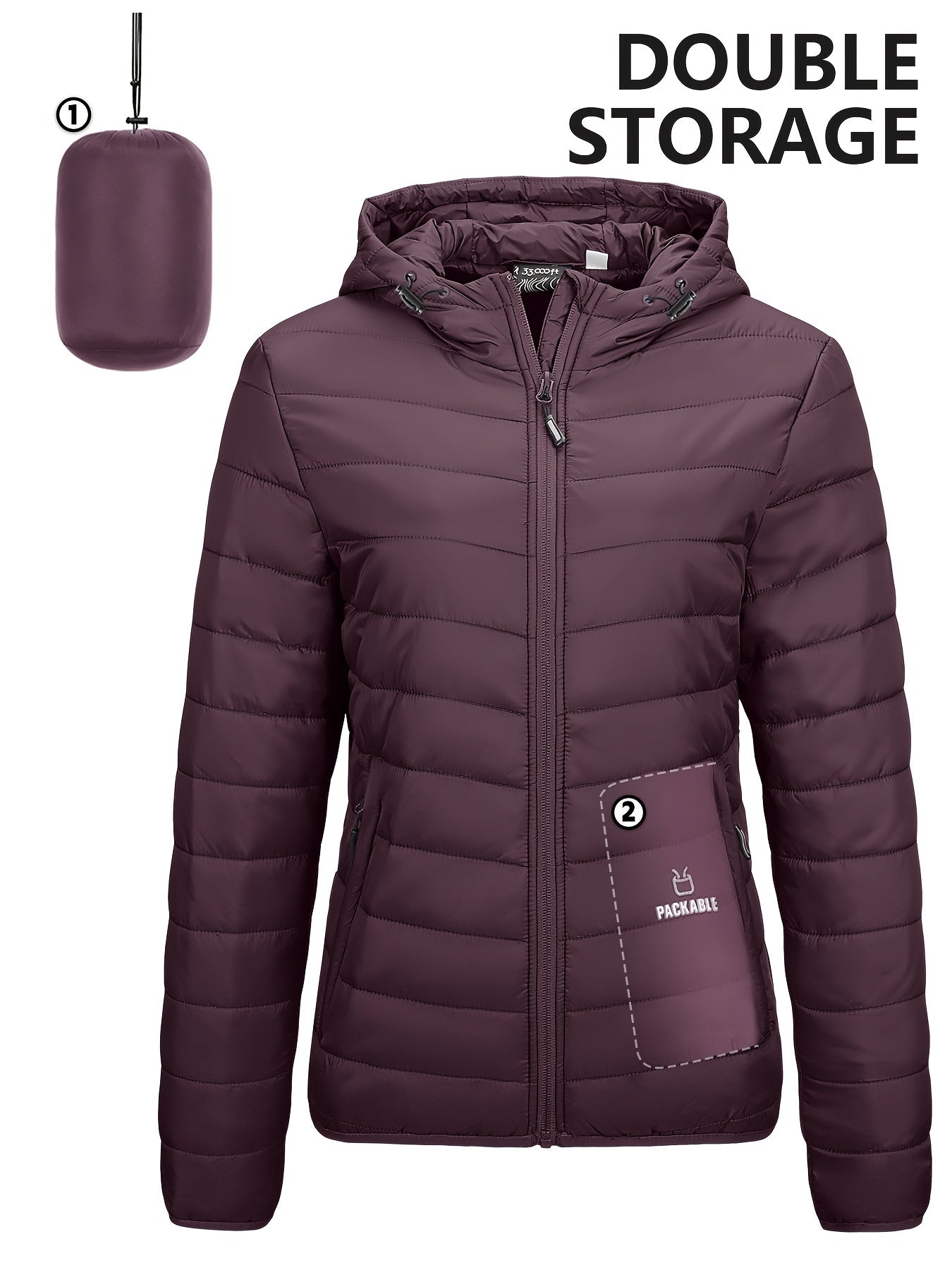 Practical Women's Lightweight Hooded Windbreaker
