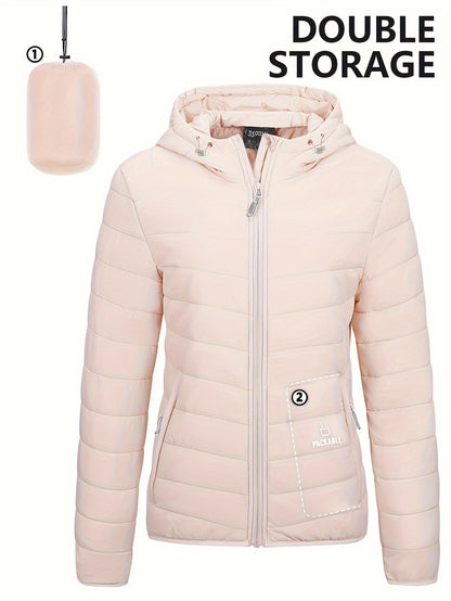 Practical Women's Lightweight Hooded Windbreaker